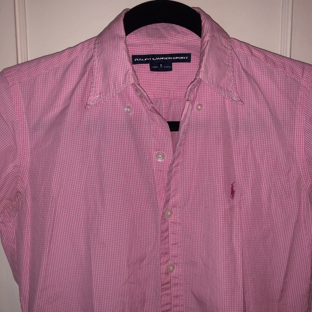 90s Ralph Lauren Sport Gingham Button Down Dress